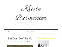 Tablet Screenshot of kristyburmeister.com